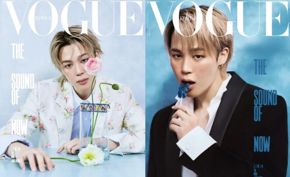 Jimin de BTS deslumbra con una belleza onírica en las portadas de febrero de Vogue Korea